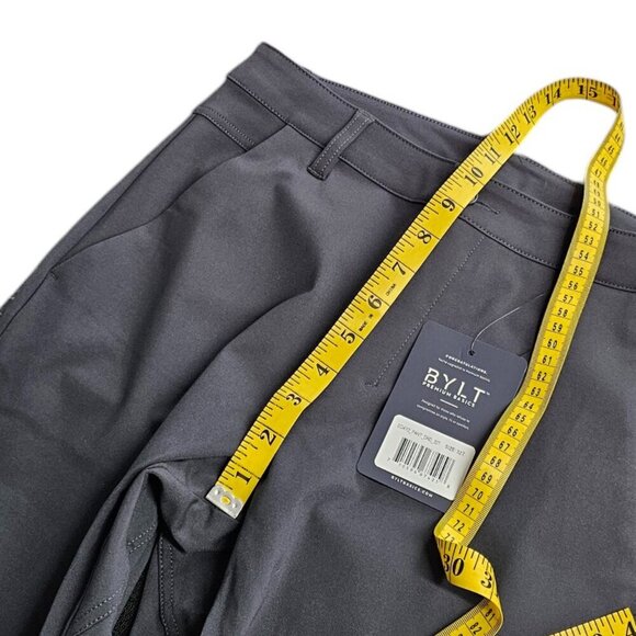 BYLT Basics Mens Everyday Pant, Performance, Stretch, Gray, Size 32 Tall, NWT - Picture 5 of 10